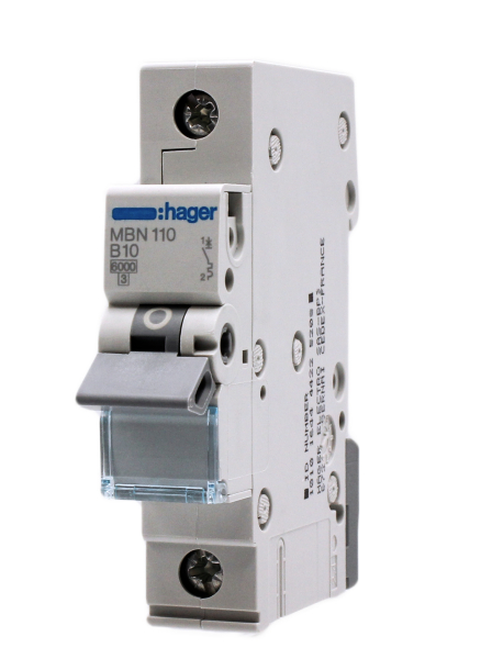 Hager MBN 110 LS-Schalter B10 / 6kA Sicherung Automat Leitungsschutzschalter 10A